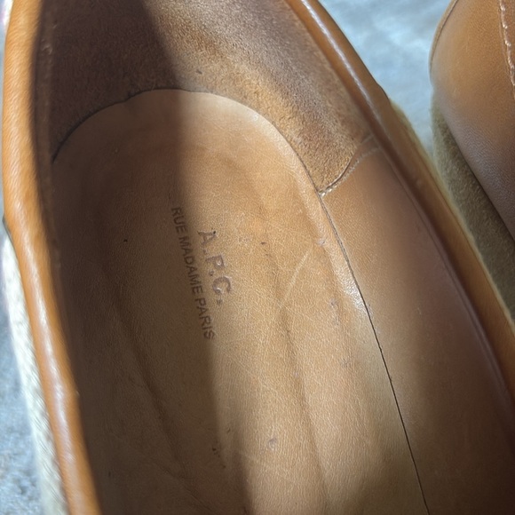 A.P.C. Rue Madame Paris - Brown and Tan Wedge Shoes - size 39 (US 8) - Picture 4 of 9